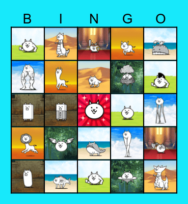 The Battle Cats Bingo Card