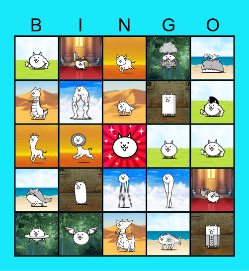 The Battle Cats Bingo Card