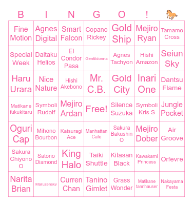 Wplace Umamusume Bingo [redux] Bingo Card