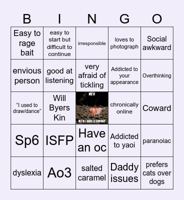 Arisha gaydzhe Bingo Card