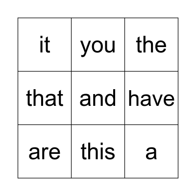 Bingo 3 Bingo Card