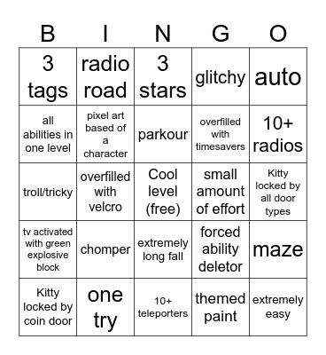 RWK Bingo 1 Bingo Card