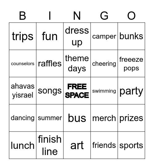 CGI BINGO!! Bingo Card