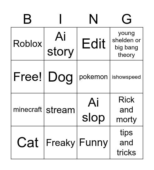 Will i watch Bingo Card