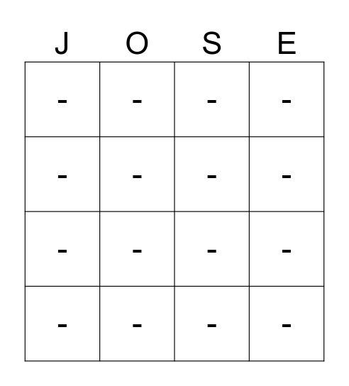 Los 50 del Bixo Bingo Card