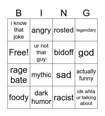 pokemon meme Bingo Card