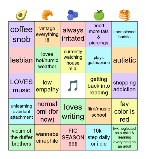 domo's bingo 🌈 Bingo Card