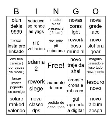 Banquete de Heidel Bingo Card