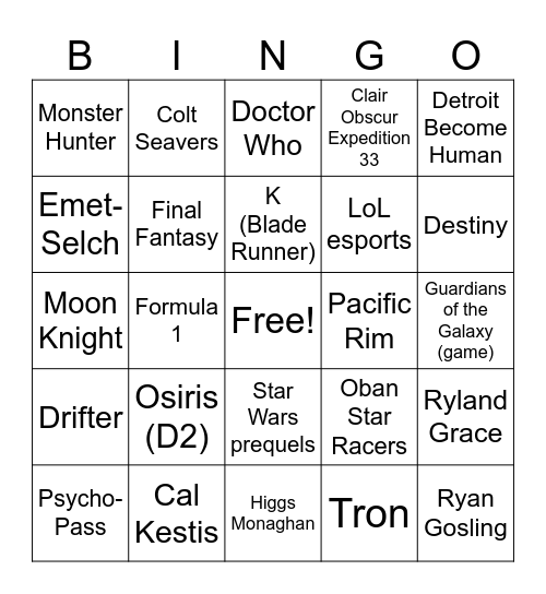 Bingo Card