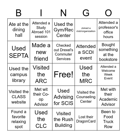 BINGO Card