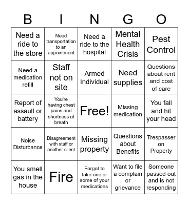 How should we respond? Bingo Card