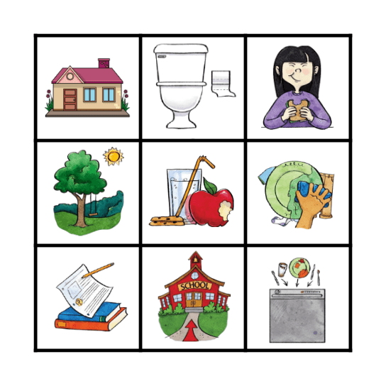 Ma routine quotidienne Bingo Card