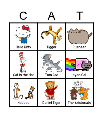 Cat Bingo Card