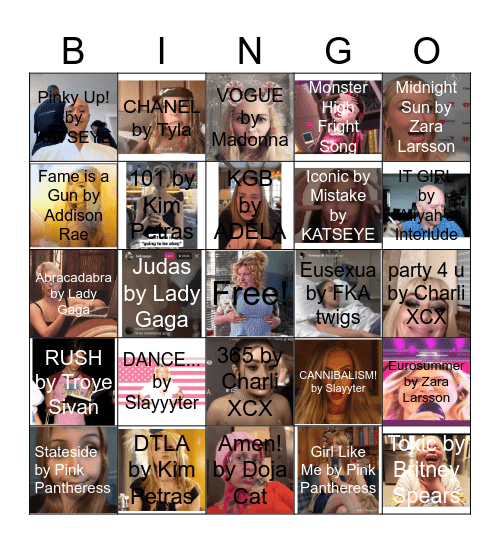 IMPREZA U IGLUTA Bingo Card