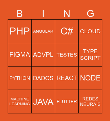 TECH BINGO SUPERO Bingo Card