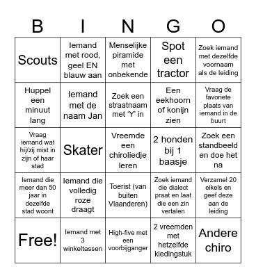 Bingo Beringen 2025-2026 Bingo Card