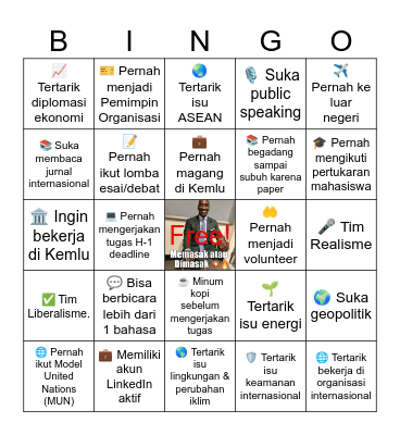 HI Uper x Unpas Bingo Card
