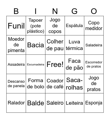 CHÁ DE PANELA "MYRELLA" Bingo Card