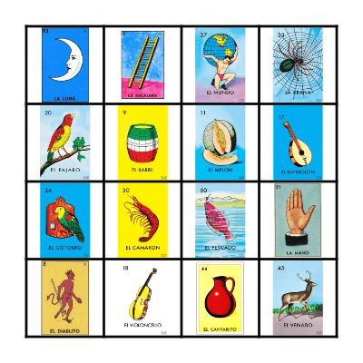 Loteria Bingo Card