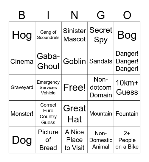 Kwanza Bingo Card