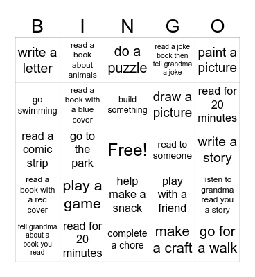 summer bingo Card