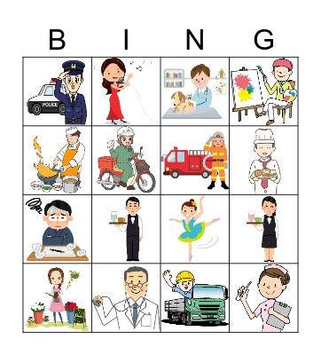 JOBS Bingo Card