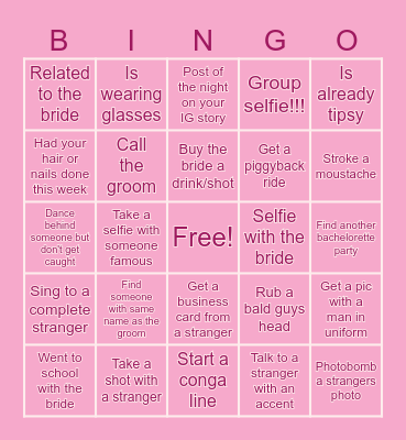 🤍 Kaits Bachelorette Bingo 🤍 Bingo Card