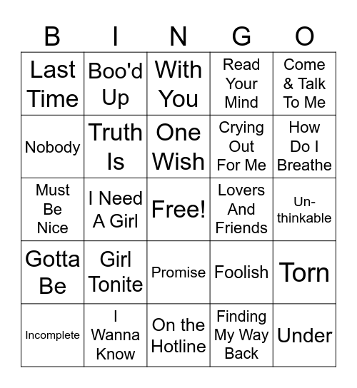 You Know You Forgot About These Bingo Card