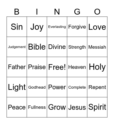 🌟 Let your Light 🌟 Shine 🌟 Bingo Card