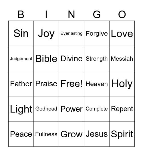🌟 Let your Light 🌟 Shine 🌟 Bingo Card