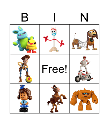 Toy Story Bingo Card