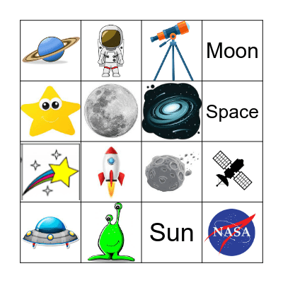 SPACE BINGO Card