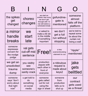 Tech Day 3 Bingo Card