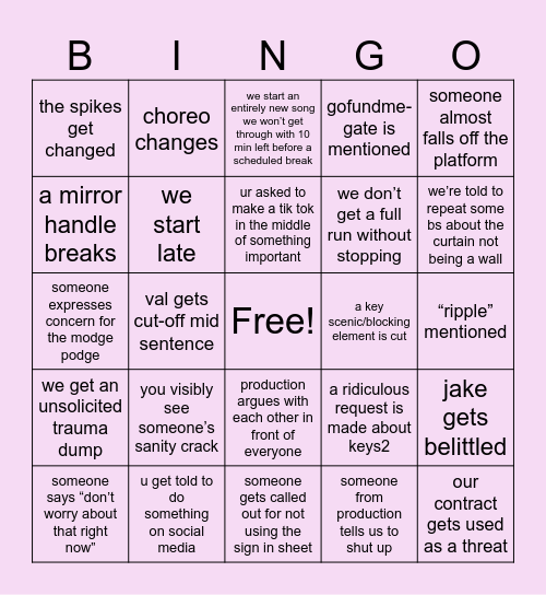 Tech Day 3 Bingo Card