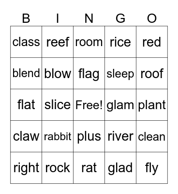 Let's Race Bingo Card