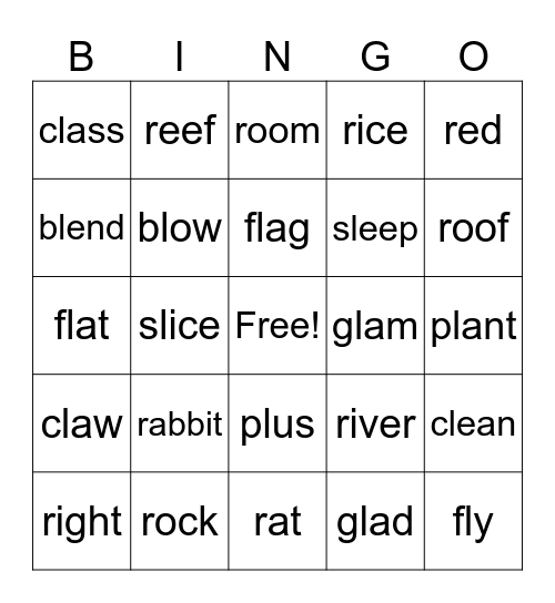 Let's Race Bingo Card