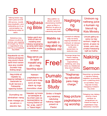 The Heart of Service Bingo Card