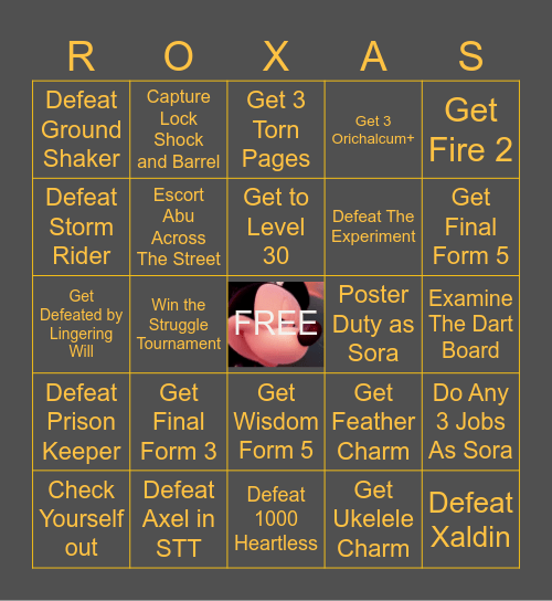 KH2FM Rando Bingo Card