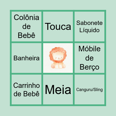BINGO SAFARI DO GUSTAVO H. Bingo Card