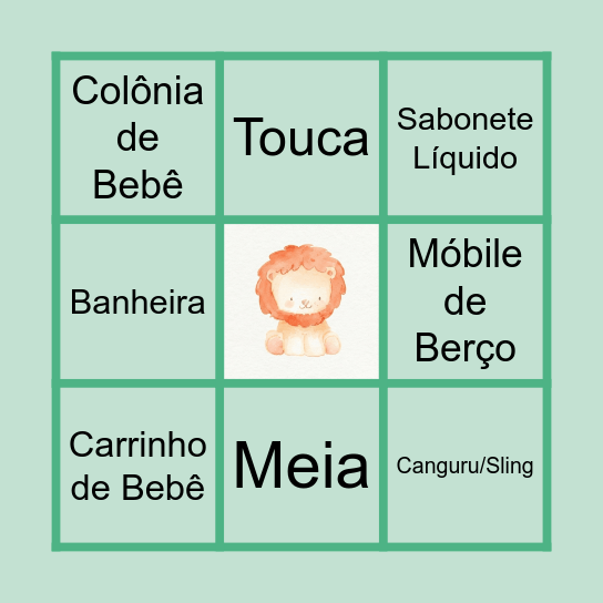 BINGO SAFARI DO GUSTAVO H. Bingo Card