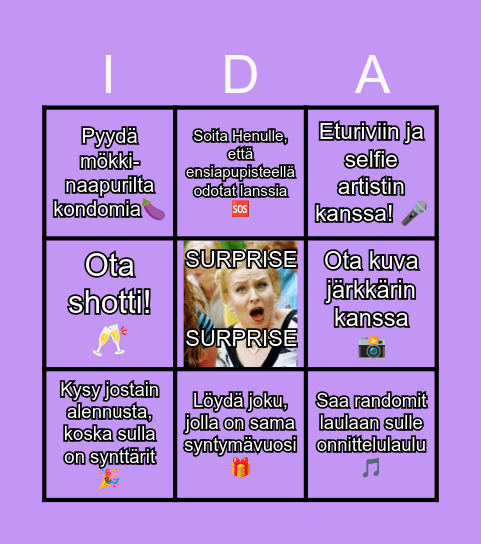 30v BINGO! Bingo Card