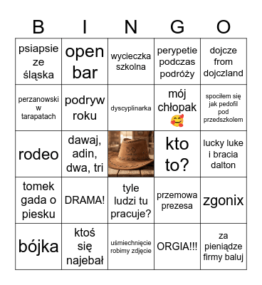 Nextbike party western edition on Bingo Card