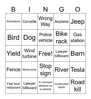 D.C. #5 Bingo Card