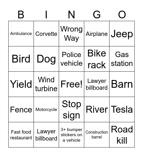 D.C. #5 Bingo Card