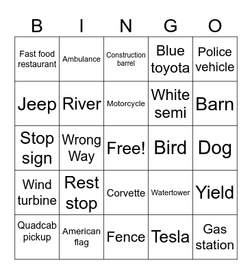 D.C. #6 Bingo Card