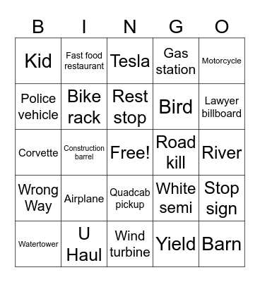 D.C. #7 Bingo Card