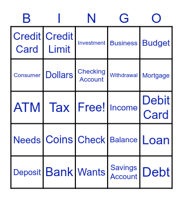 Bankers Trust Bingo Card