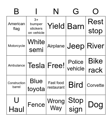 D.C. #8 Bingo Card