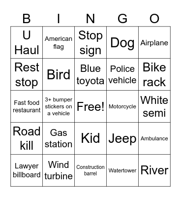 D.C. #9 Bingo Card