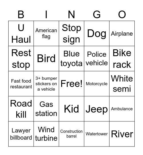 D.C. #9 Bingo Card